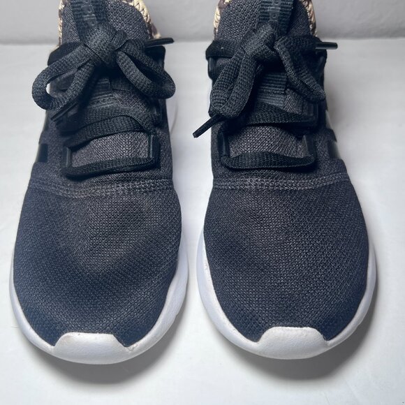 Adidas Cloudfoam Pure 2.0 Leopard Print Black Running Shoes Sneakers - Picture 4 of 12